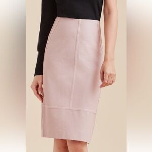 Etcetera Pink Pencil Skirt - genuine leather